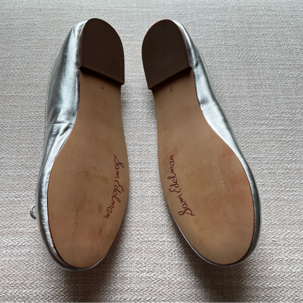 Sam Edelman Silver Ballet Flats - Picture 3 of 3